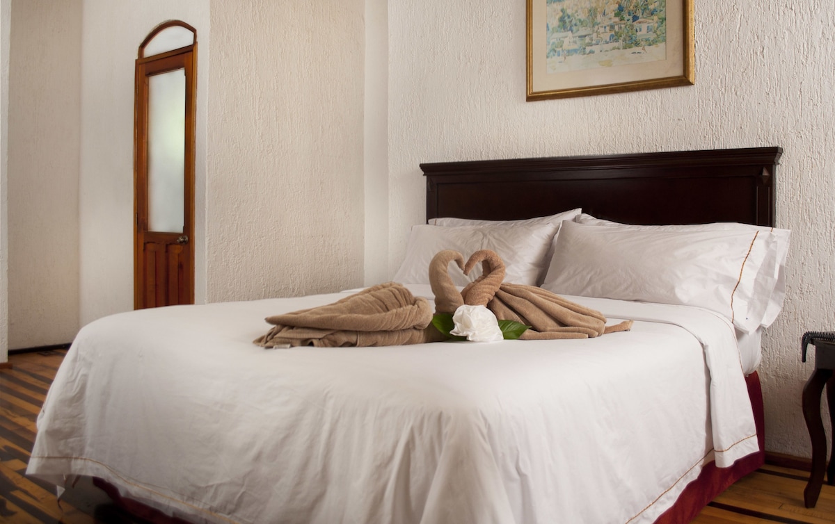 Business Room con una cama queen en Eco-Hotel El Rey del Caribe (hasta 2 personas)