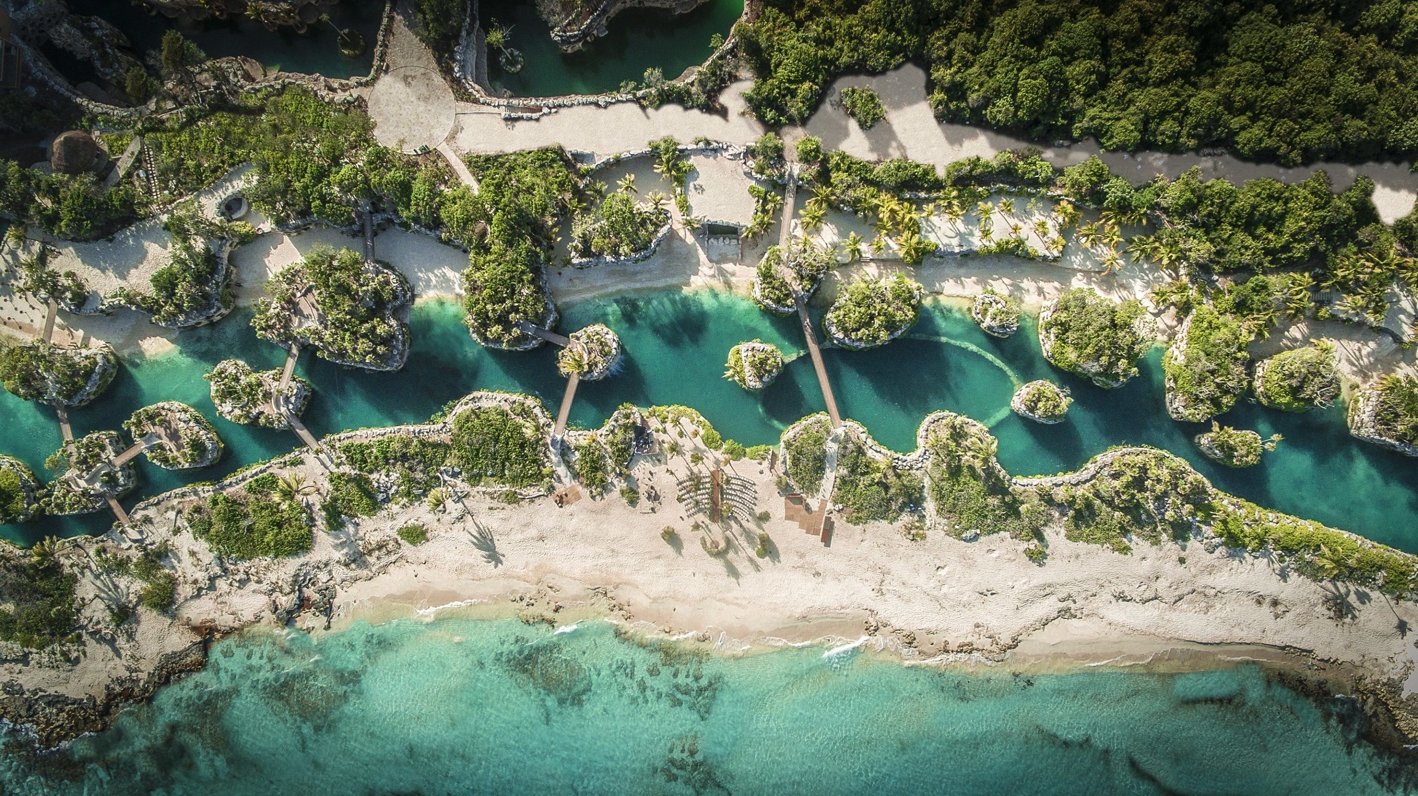 Beachfront Aerial 162ba860 de Hotel Xcaret Mexico - All Parks / All Fun Inclusive - All inclusive